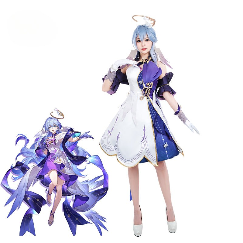 Fantasia Honkai Star Rail Robin Cantora Ídolo Penacony Mulher Vestido de Festa Halloween com Elementos Musicais - Estrela Cosplay