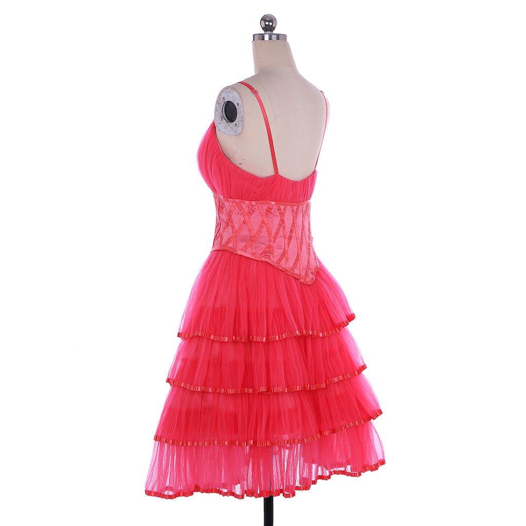 Vestido de Cosplay Glinda A Boa Feiticeira Rosa de Tule e Renda - Estrela Cosplay