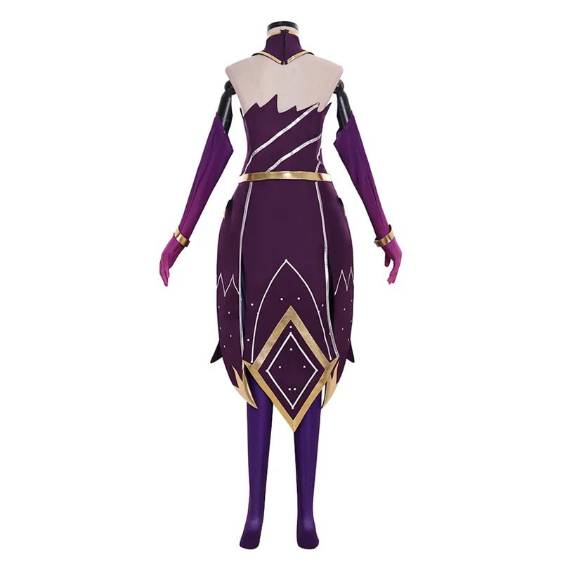 Fantasia de Cosplay Luxanna Crownguard de League of Legends - Uniforme de Batalha da Dama da Luminosidade para Mulheres - Estrela Cosplay