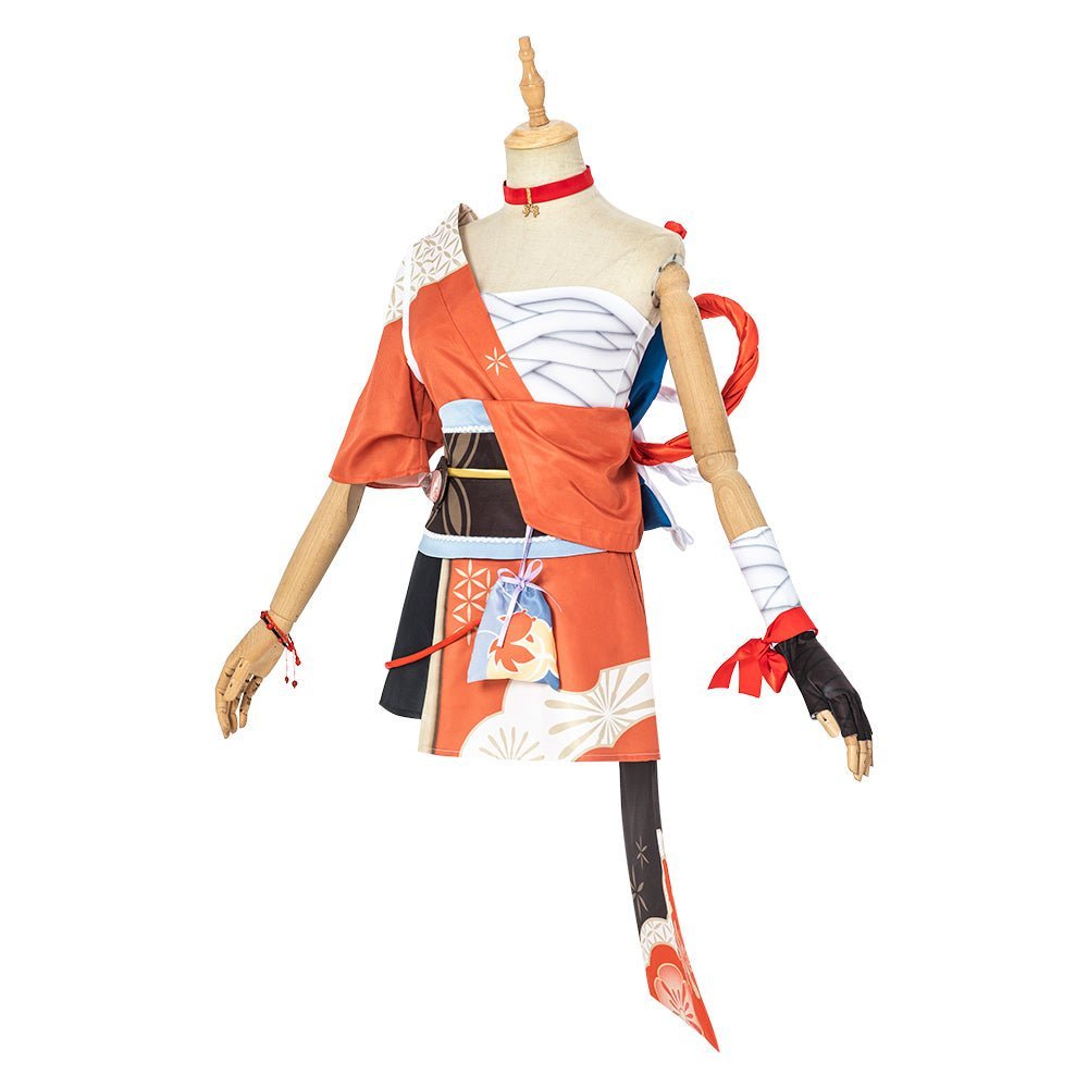 Fantasia de Cosplay Yoimiya de Genshin Impact - Traje Inspirado em Anime, Alta Qualidade, Perfeito para Roleplay - Estrela Cosplay