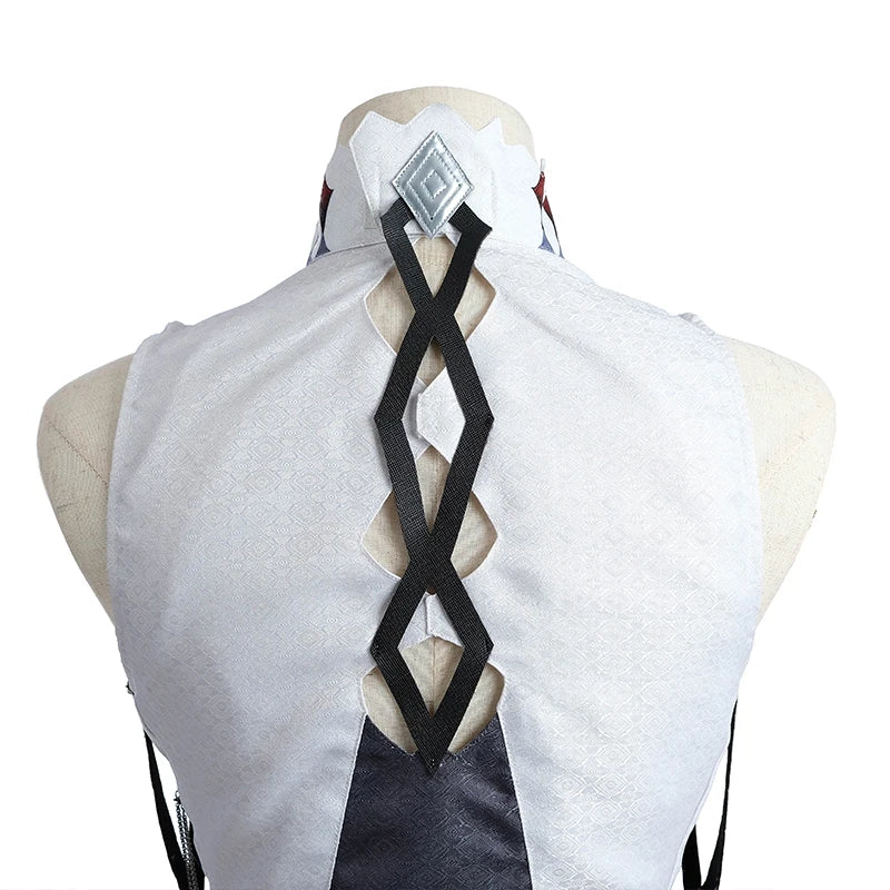 Fantasia de Arlecchino Cosplay Genshin Impact Fatui Servo Snezhnaya Arlecchino O Criado Traje de Halloween Uniforme Masculino - Estrela Cosplay