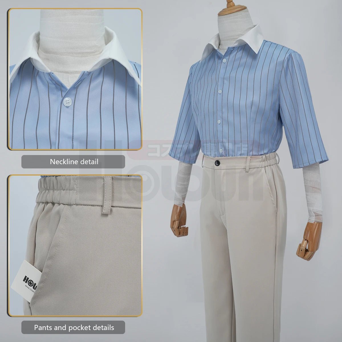 Fantasia de Cosplay Dazai Osamu de Bungo Stray Dogs - Peruca, Casaco Trench, Camisa, Calça e Pendente - Estrela Cosplay