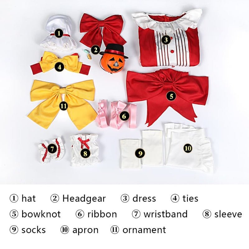 Fantasia de Cosplay Flandre Scarlett do Touhou Project para Carnaval e Halloween - Estrela Cosplay