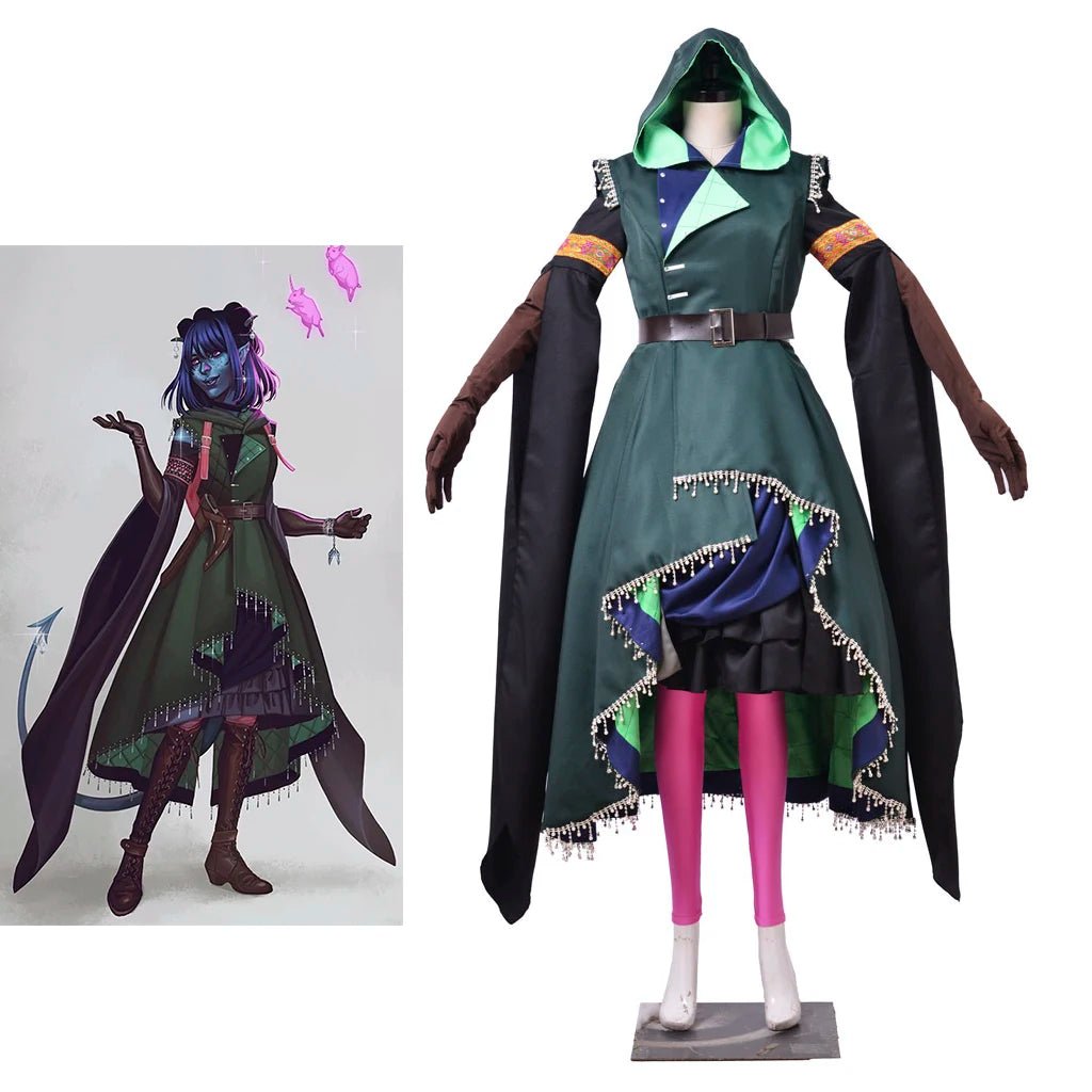 Fantasia de Jester Lavorre para Cosplay | Uniforme de Viagem Fantasia para Halloween - Estrela Cosplay