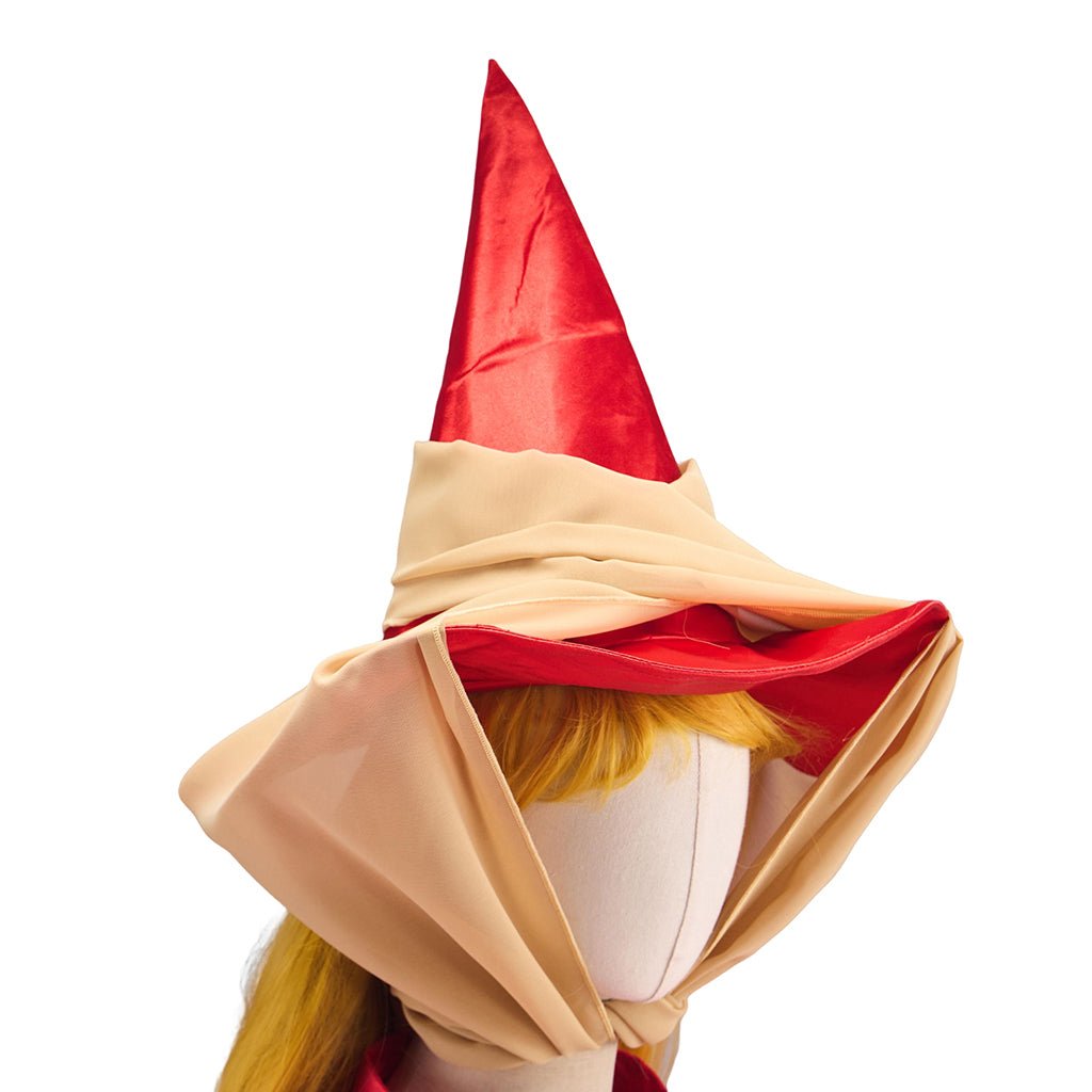 Capa Vermelha com Chapéu Pontudo – Traje de Cosplay Perfeito para Convenções e Role-Playing - Estrela Cosplay