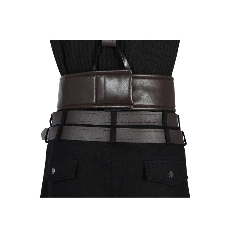 Fantasia FF VII Renascimento Cloud Strife com Peruca e Traje para Halloween e Carnaval - Estrela Cosplay