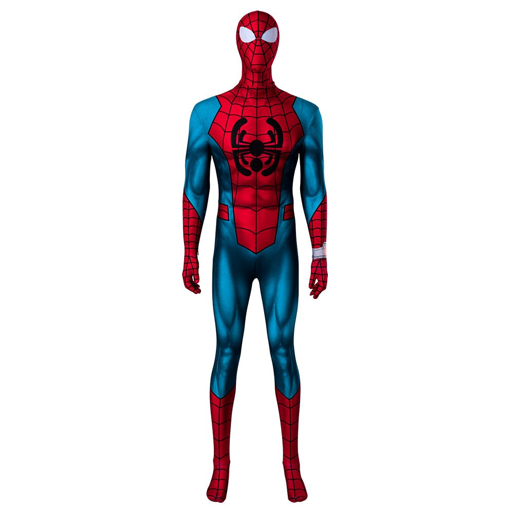 Traje de Cosplay do Homem-Aranha Através do Aranhaverso Versão Animada para Halloween - Estrela Cosplay