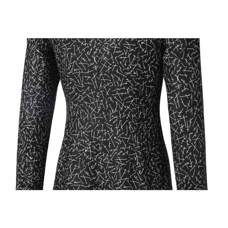 Vestido Wednesday Addams Cosplay Mulheres Preto Gótico Vestido Único - Estrela Cosplay