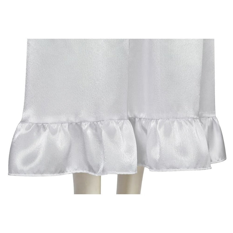 Fantasma Noiva Annabelle Cosplay Vestido Princesa Branco Longo para Halloween e Festas - Estrela Cosplay