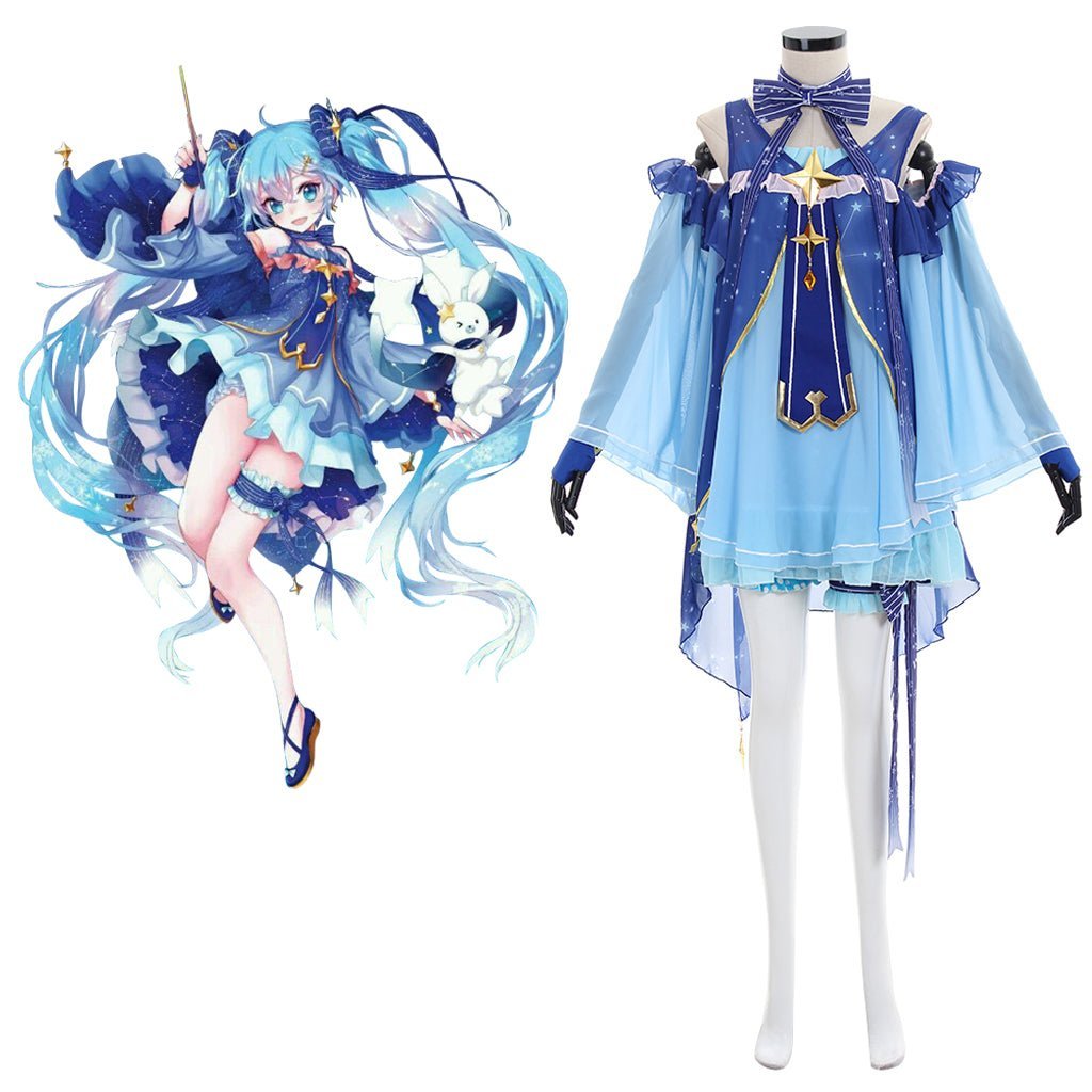 Fantasia de Snow Miku Hatsune Miku - Traje de Inverno para Fãs de Anime - Estrela Cosplay