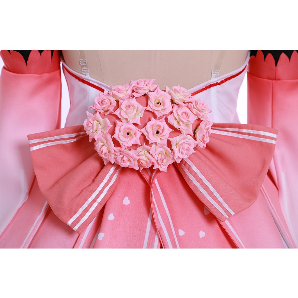 Vestido Rosa de Cosplay Sakura Miku Hatsune Miku Vocaloid - Estrela Cosplay