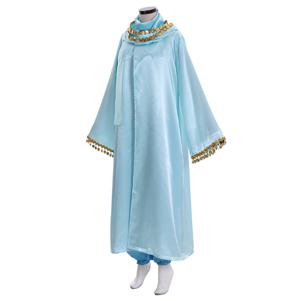 Fantasia de Princesa Jasmine com Capa | Traje Disney Aladdin para Halloween e Festas Temáticas - Estrela Cosplay