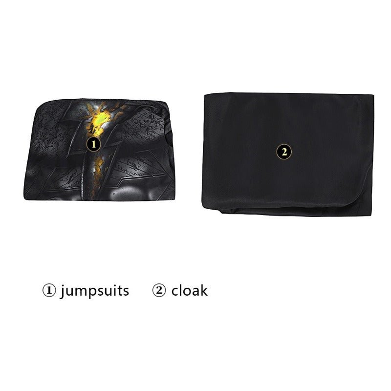 Fantasia de Teth Adam Preto Cosplay Macaquinho Zentai para Criança Halloween Traje Super-Herói - Estrela Cosplay