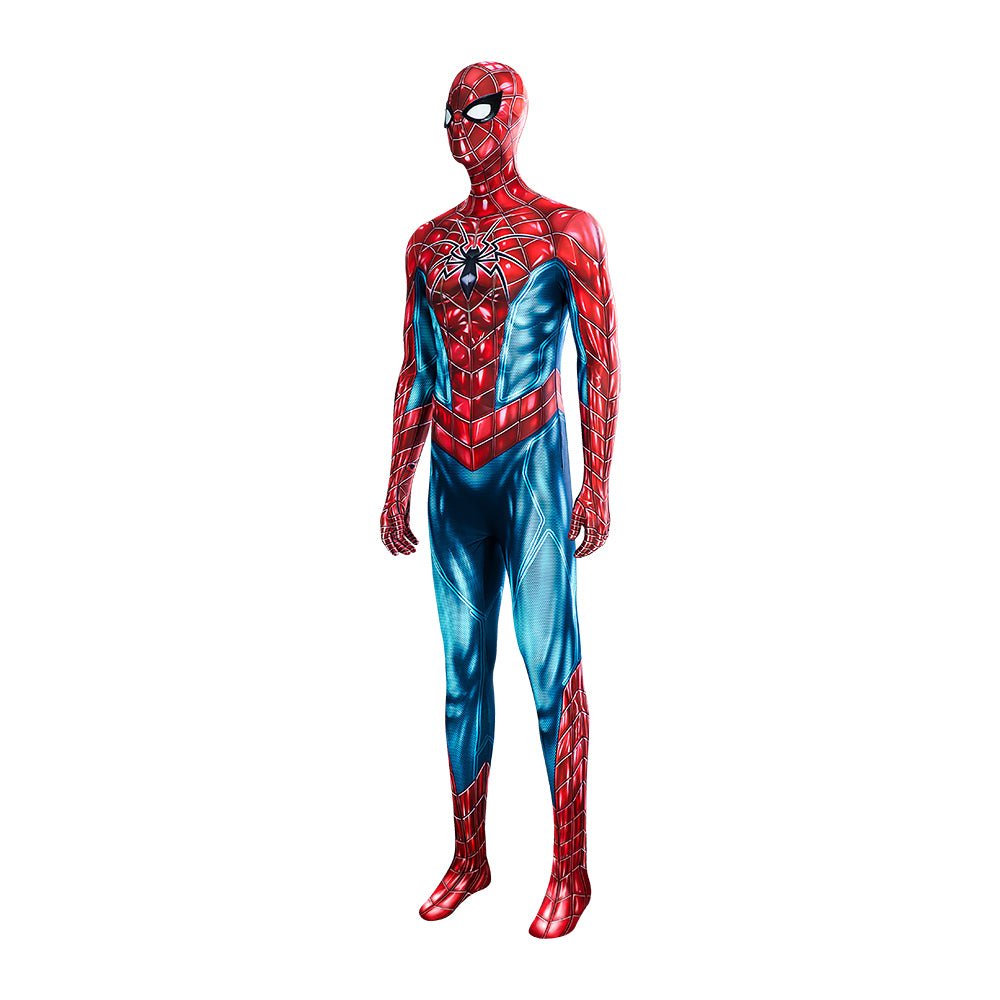 Fantasia Marvel Homem-Aranha 2 Peter Parker - Traje de Batalha Azul e Vermelho para Cosplay - Estrela Cosplay