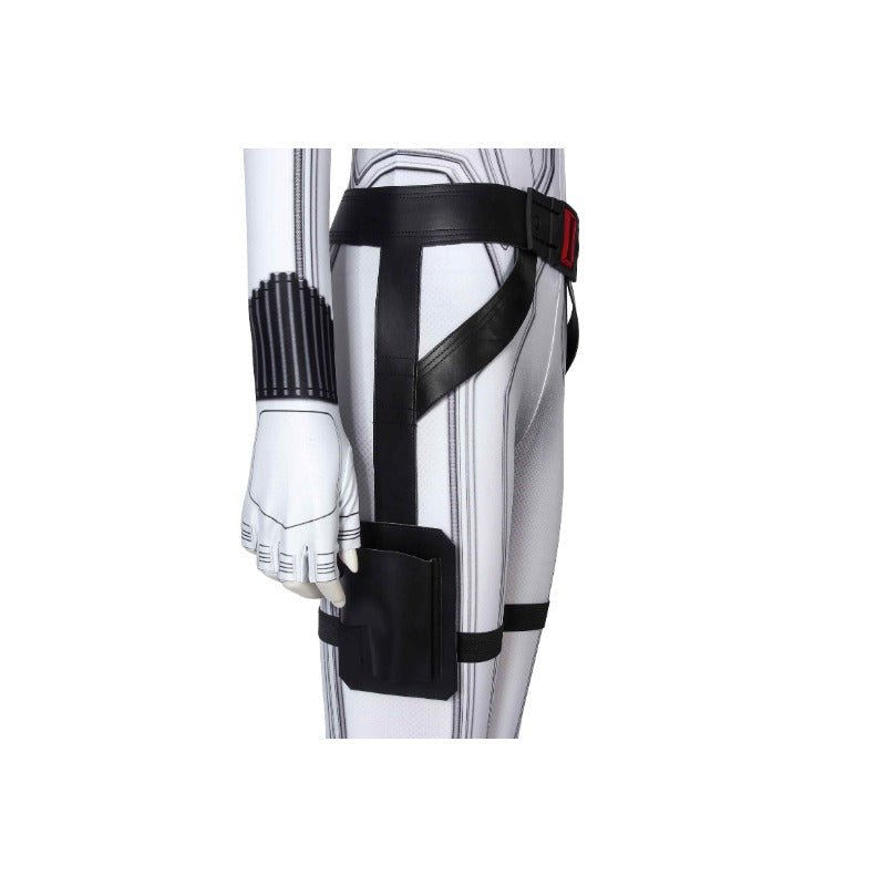 Traje de Cosplay Black Widow Natasha Romanoff Terno Branco Ver 3D Feito à Mão - Estrela Cosplay