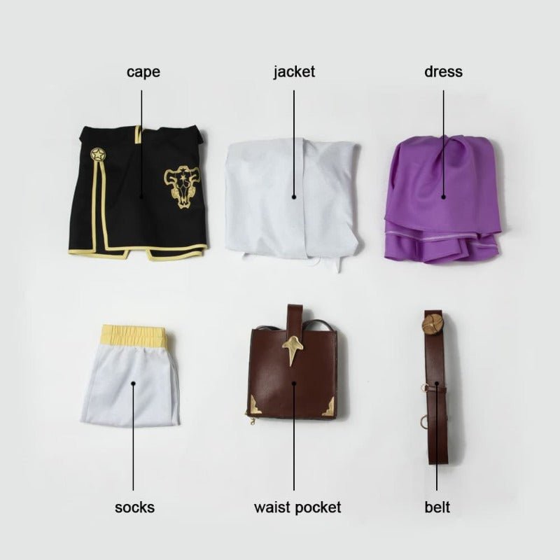 Fantasia de Noelle Silva - Uniforme Black Clover para Halloween e Carnaval - Estrela Cosplay