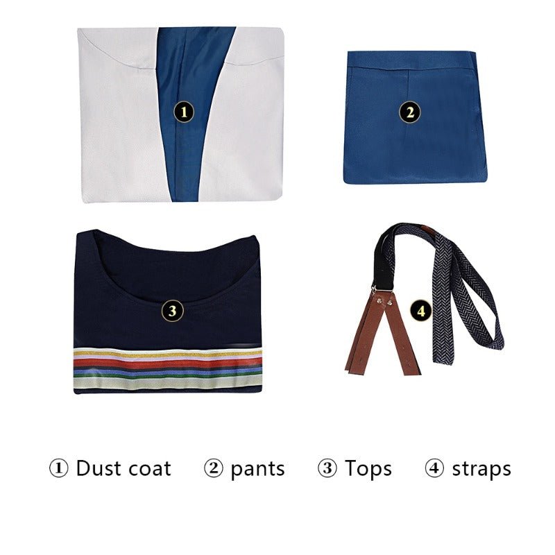 Traje de Cosplay Doctor 13 Jodie Whittaker Halloween Conjunto Completo para Fãs - Estrela Cosplay