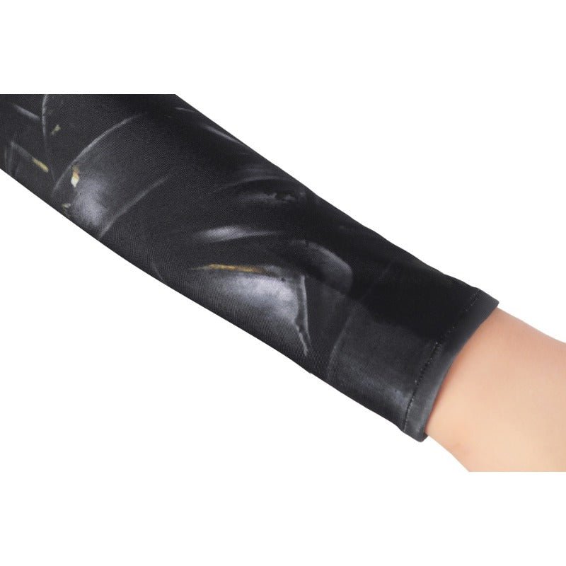 Fantasia de Teth Adam Preto Cosplay Macaquinho Zentai para Criança Halloween Traje Super-Herói - Estrela Cosplay