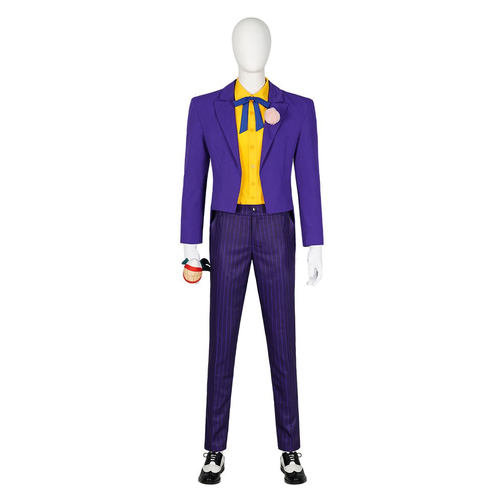 Traje Completo Joker da Série Animada Batman para Homens - Fantasia de Cosplay Halloween - Estrela Cosplay
