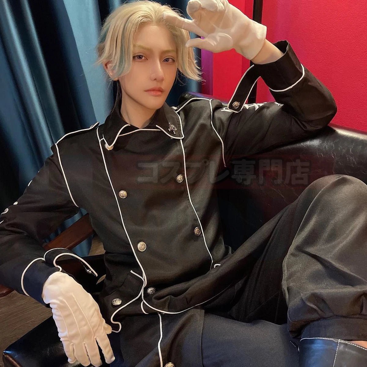 Fantasia Cosplay Tokyo Anime Ran Rindo Haitani Gangue Manji Bordado Casaco Calça Cinto - Estrela Cosplay