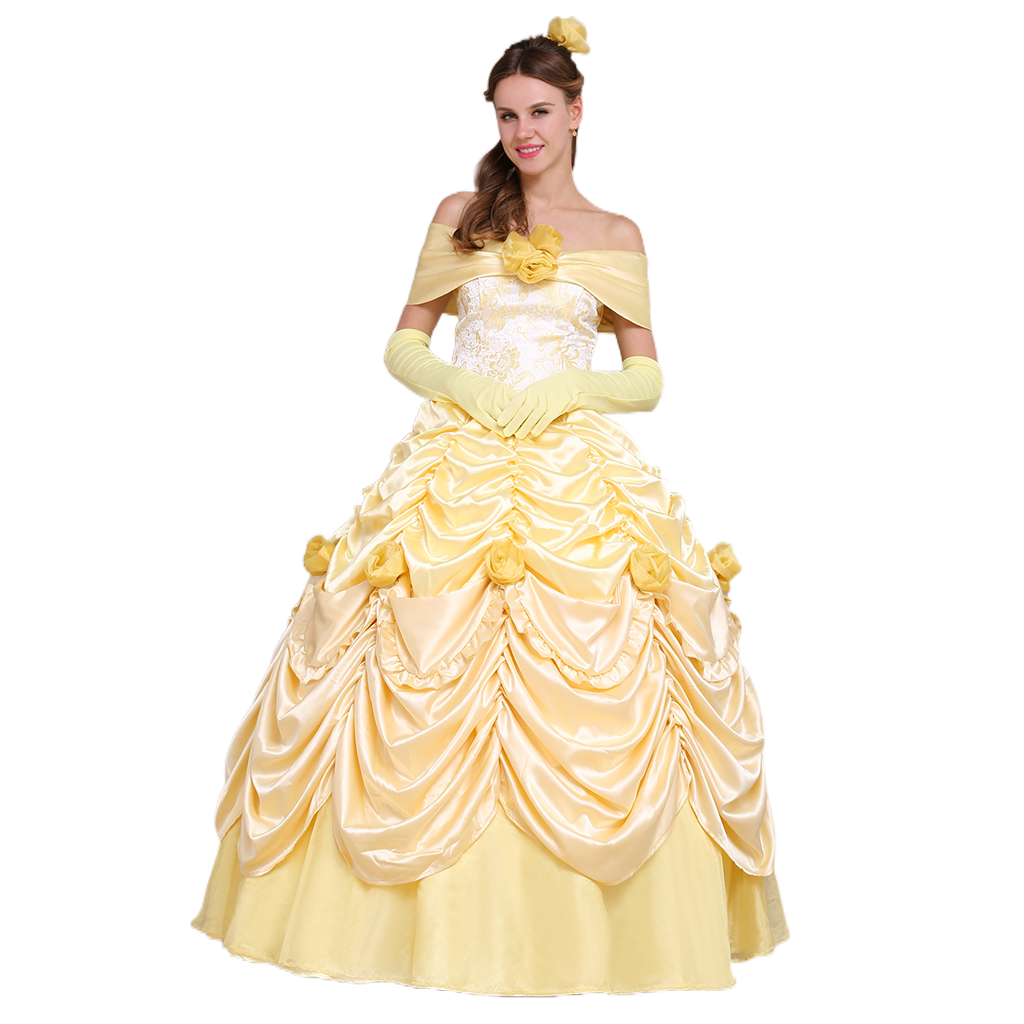Fantasia de Bela e a Fera | Série de Cosplay de Bela | Vestido de Princesa para Eventos - Estrela Cosplay
