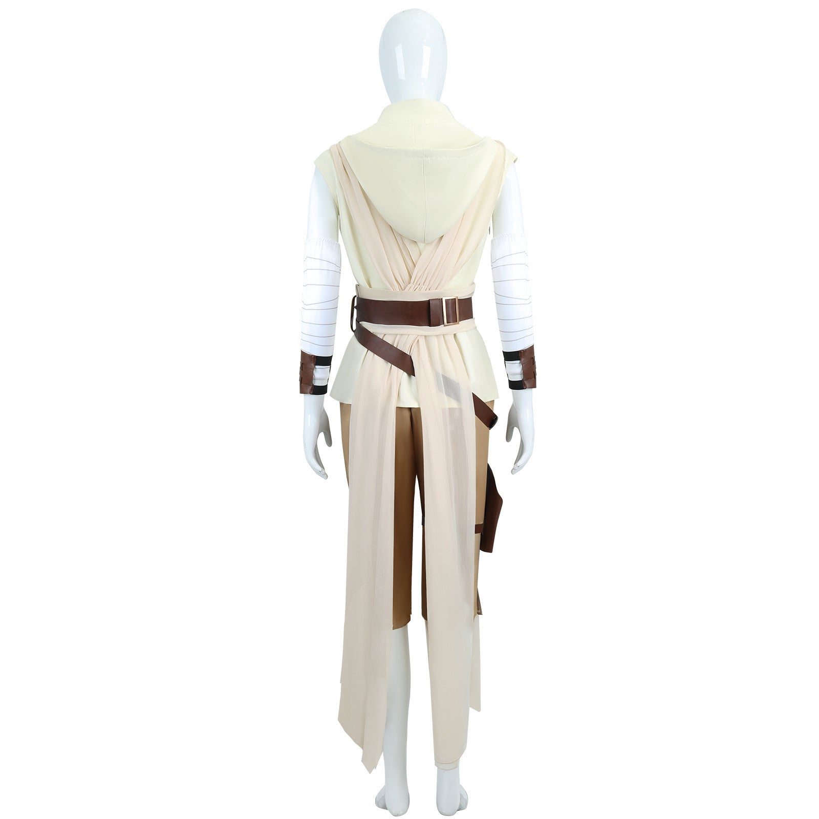 Traje de Cavaleiro Jedi Rey de Star Wars – Fantasia Premium para Cosplay e Halloween - Estrela Cosplay