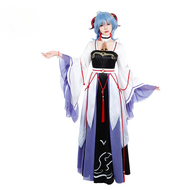Vestido Original Ganyu do Jogo Genshin Impact para Mulheres - Fantasia de Halloween - Estrela Cosplay