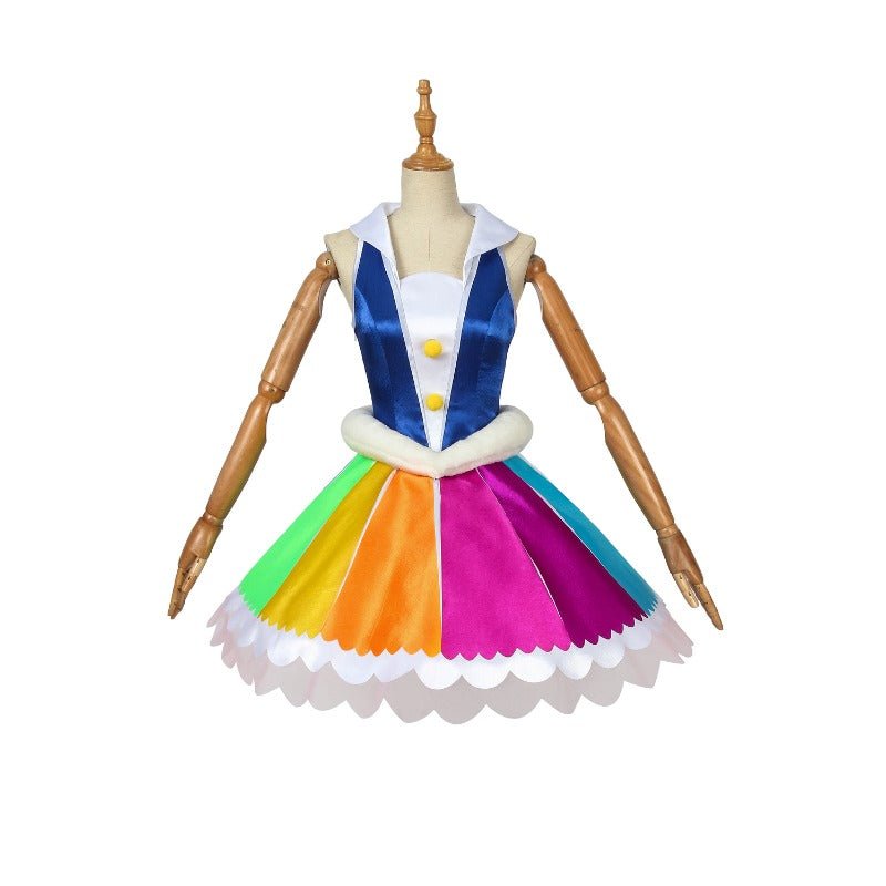 Vestido Lolita de Fantasia Cosplay Cure Cosmo Yuni - Star Twinkle Pretty Cure - Estrela Cosplay