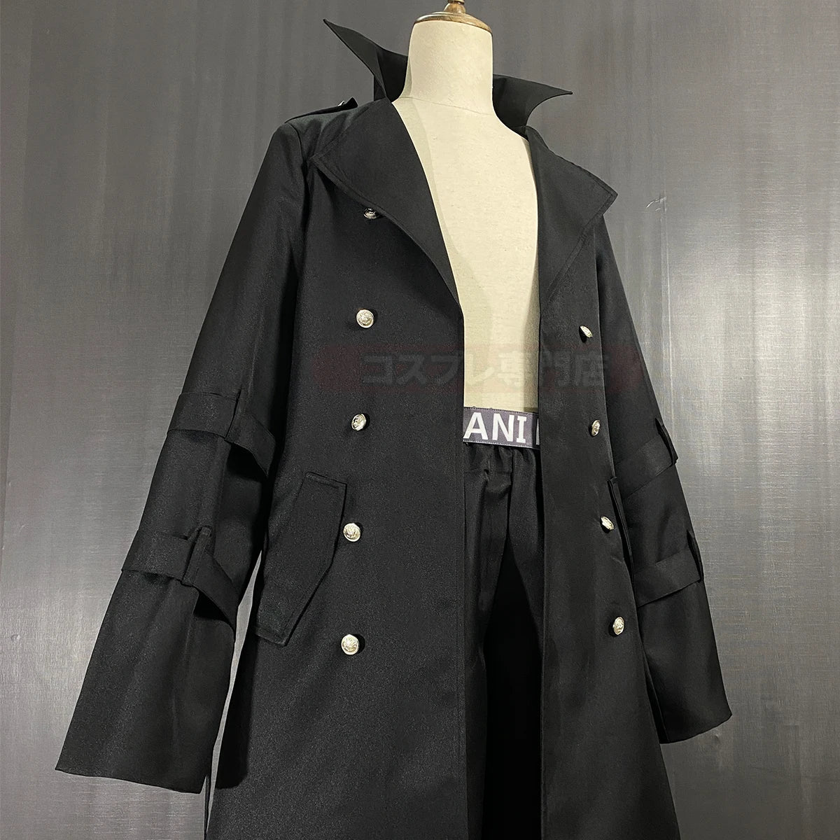 Fantasia de Cosplay Ran Haitani Tokyo Revengers - Casaco Trench Preto para Halloween, Natal e Uso Casual - Estrela Cosplay