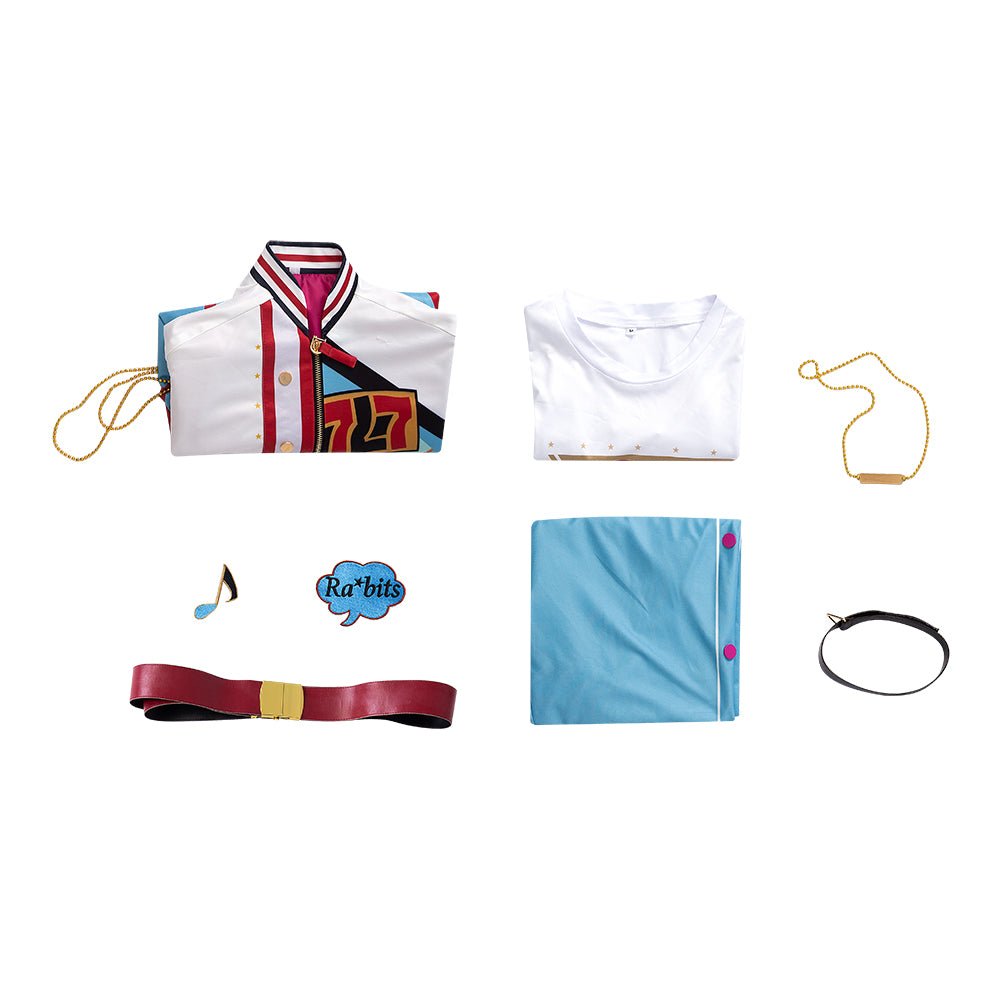 Traje de Cosplay 7º Aniversário Ensemble Stars - Casaco, Camisa e Calça para Homens - Estrela Cosplay