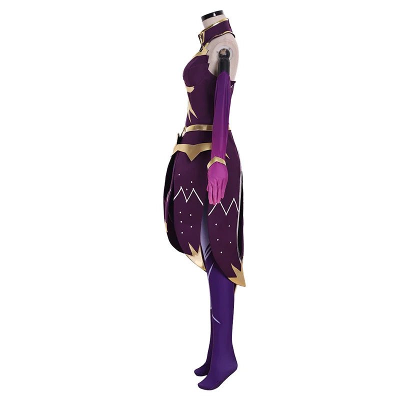 Fantasia de Cosplay Luxanna Crownguard de League of Legends - Uniforme de Batalha da Dama da Luminosidade para Mulheres - Estrela Cosplay