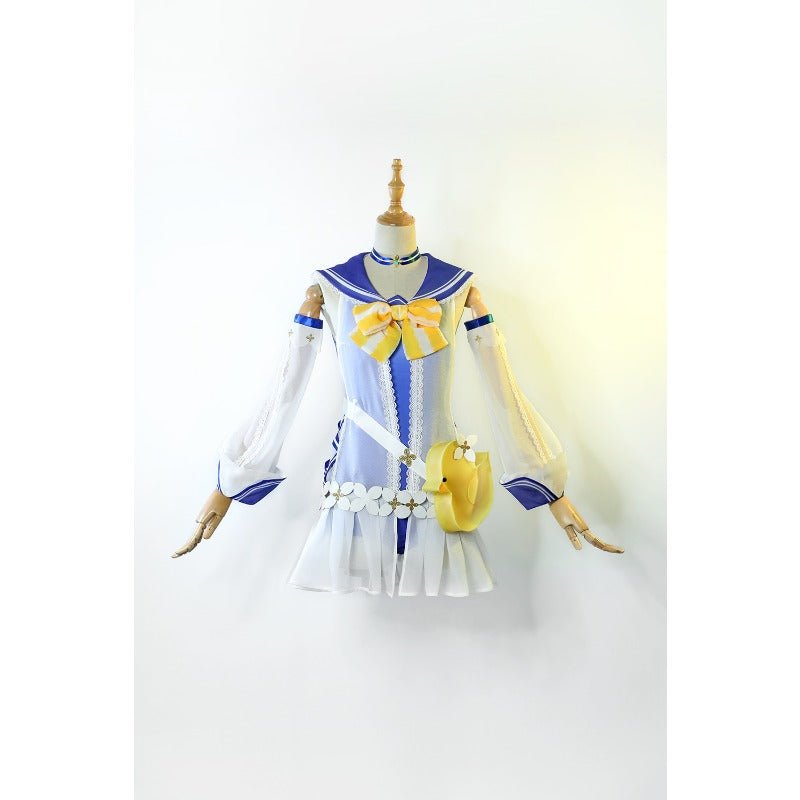 Traje de Cosplay de Banho de Barbara de Genshin Impact com Bolsa para Verão - Estrela Cosplay