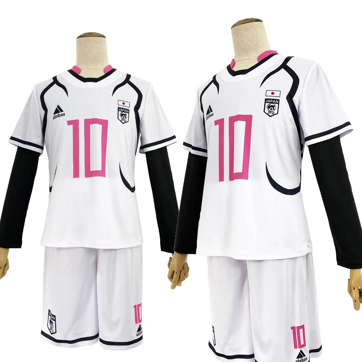 Uniforme de Futebol U20 Blue Lock Cosplay Sae Shidou Aiku Shuto Sendo Peruca Sintética Rosa Presente Halloween - Estrela Cosplay