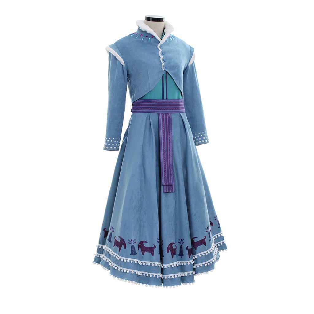 Fantasia de Cosplay Anna Princesa | Conjunto de Camisa, Saia e Casaco para Adultos em Eventos Disney e Halloween - Estrela Cosplay