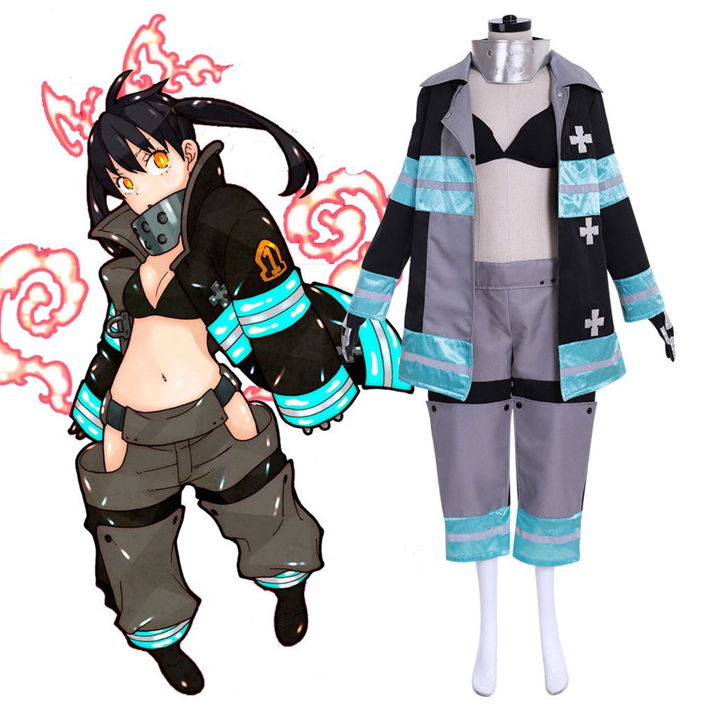 Traje de Cosplay de Tamaki Kotatsu de Fire Force (Enen no Shouboutai) - Roupa de Anime para Fãs - Estrela Cosplay