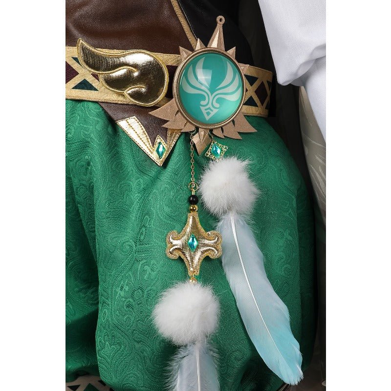 Fantasia de Venti Cosplay Genshin Impact - Peruca e Traje Estilo Chinês para Mulheres - Estrela Cosplay