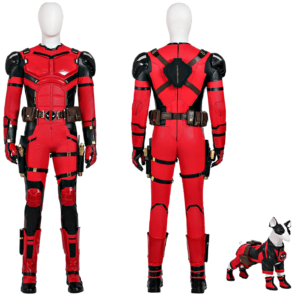 Fantasia de Cosplay Deadpool 3 Wolverine Wade Winston Wilson Conjunto Completo Com Sapatos - Estrela Cosplay