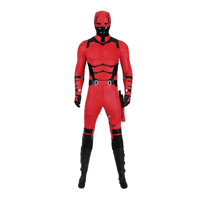 Traje de Cosplay de Couro Vermelho Daredevil Matt Murdock Conjunto Completo Halloween - Estrela Cosplay