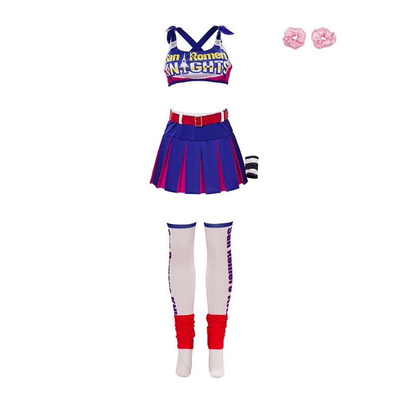 Fantasia Juliet Starling Cosplay - Conjunto Top e Saia de Lollipop Chainsaw para Mulheres e Meninas - Estrela Cosplay
