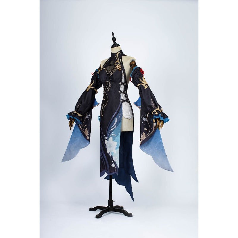 Fantasia Ganyu Cheongsam de Genshin Impact - Traje do Festival das Lanternas Shen He - Estrela Cosplay