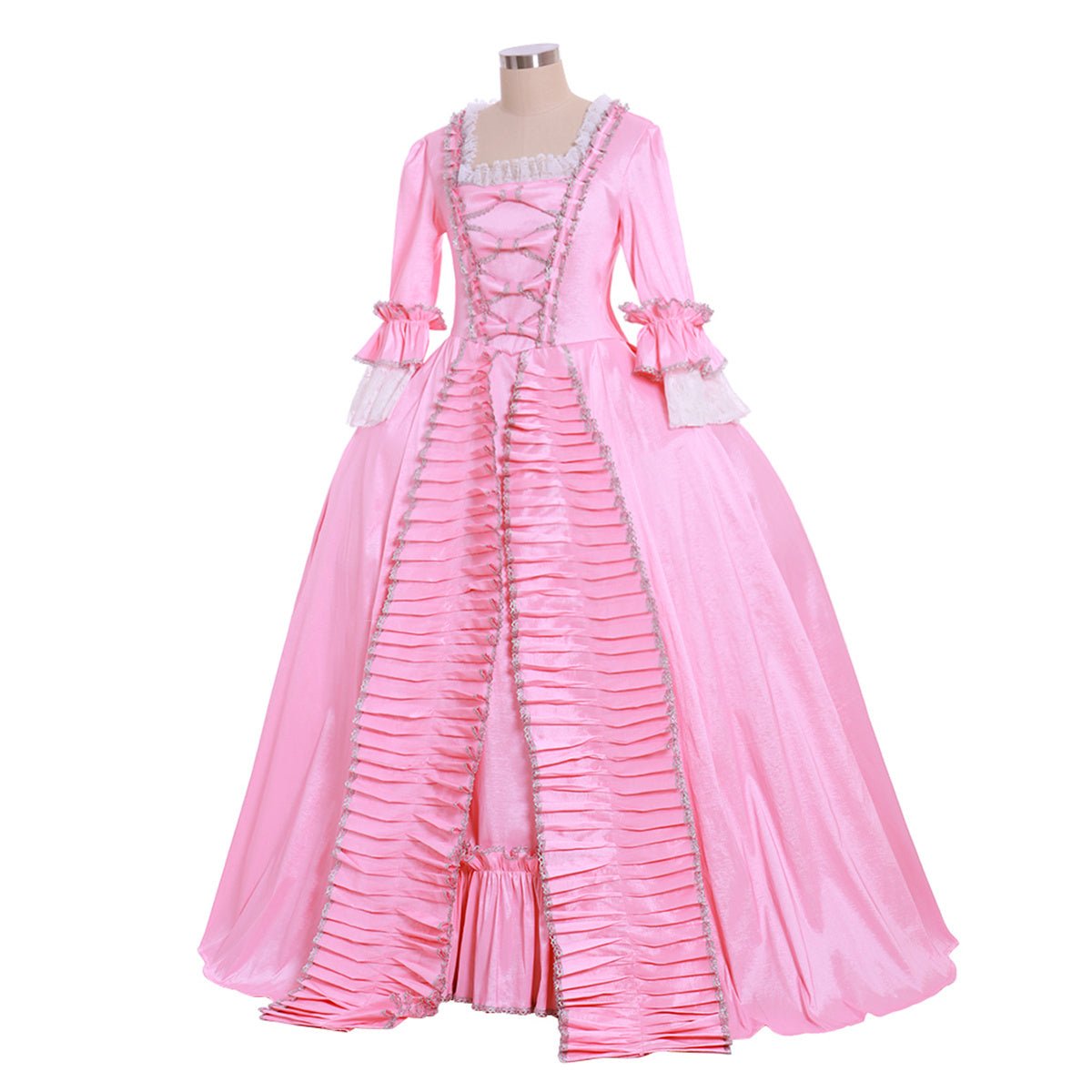 Vestido Rosa Nobre Medieval para Cosplay - Traje de Renascença Elegante - Estrela Cosplay