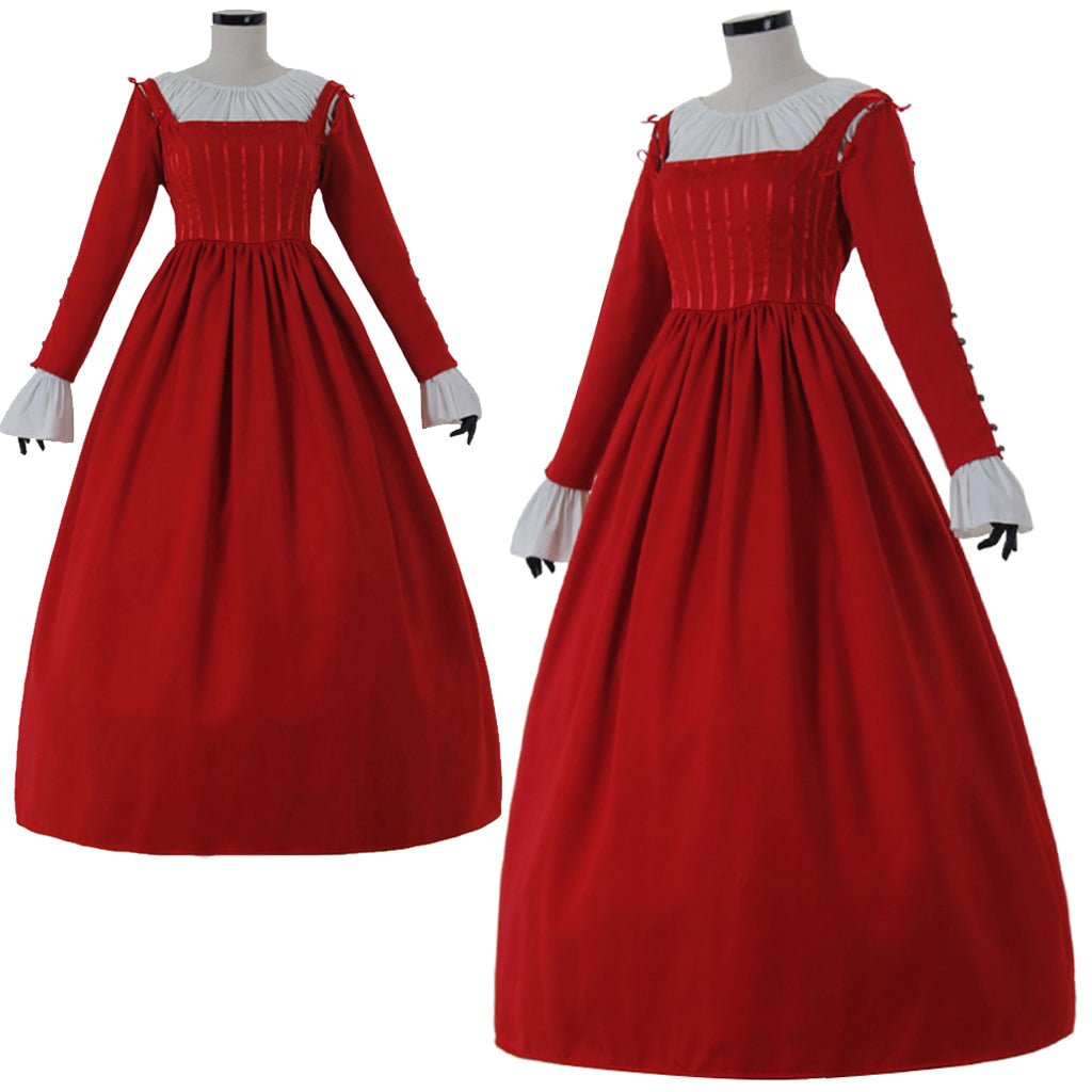 Vestido Vermelho para Noite Medieval Renascença Vitoriana Princesa Fantasia para Bailes e Eventos Temáticos - Estrela Cosplay
