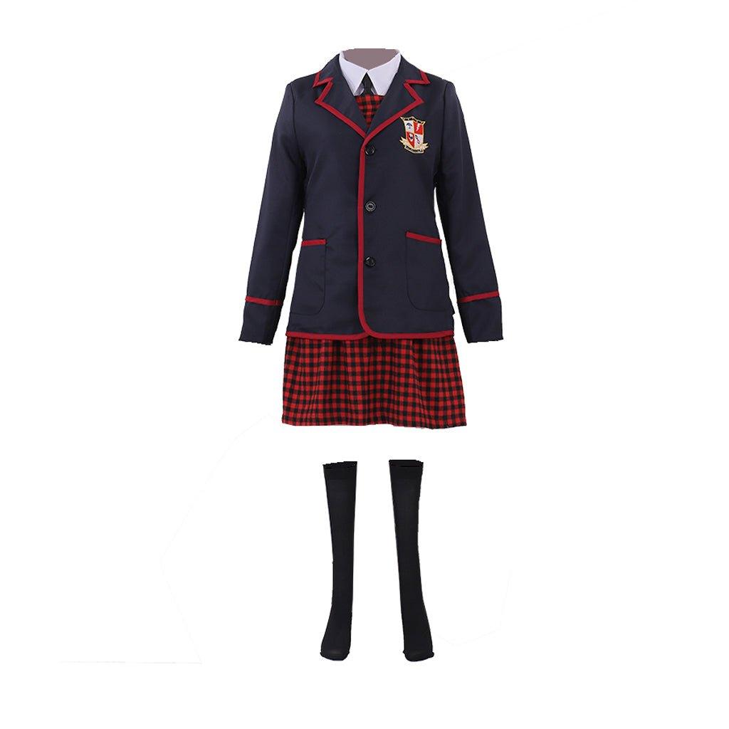 Uniforme Escolar Feminino da Academia Umbrella Fantasia Cosplay | Casaco e Vestido Autênticos para Adultos - Estrela Cosplay