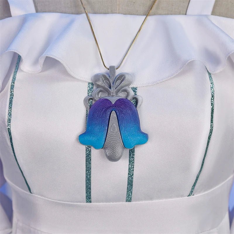Fantasia Cosplay Clervie Infância Genshin Impact para Mulheres - Traje de Halloween e Festa a Fantasia - Estrela Cosplay