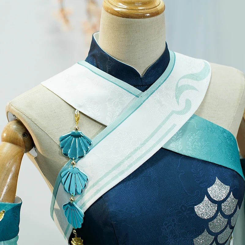 Fantasia Madame Ping de Genshin Impact - Vestido Feminino para Cosplay - Estrela Cosplay