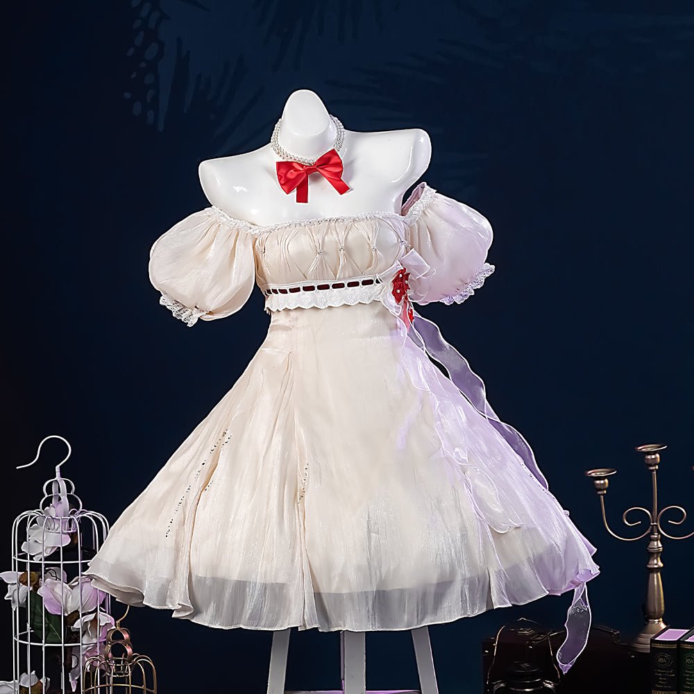 Traje de Cosplay Asuka Flower Whisper: Elegante Roupa de Anime para Fãs de Neon Genesis Evangelion - Estrela Cosplay