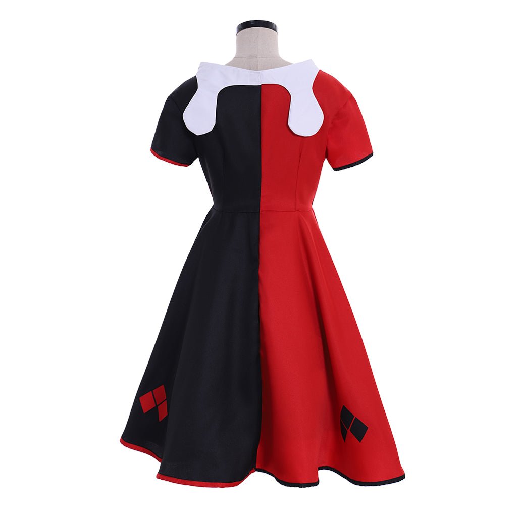 Fantasia de Palhaça Quinzel para Menina – Traje Divertido para Halloween, Carnaval e Cosplay - Estrela Cosplay