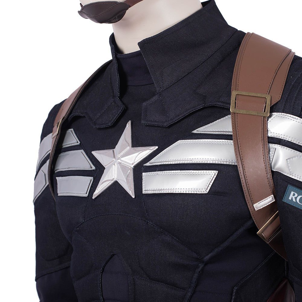 Fantasia de Cosplay do Capitão América - Avengers: Endgame - Réplica Premium do Filme - Estrela Cosplay
