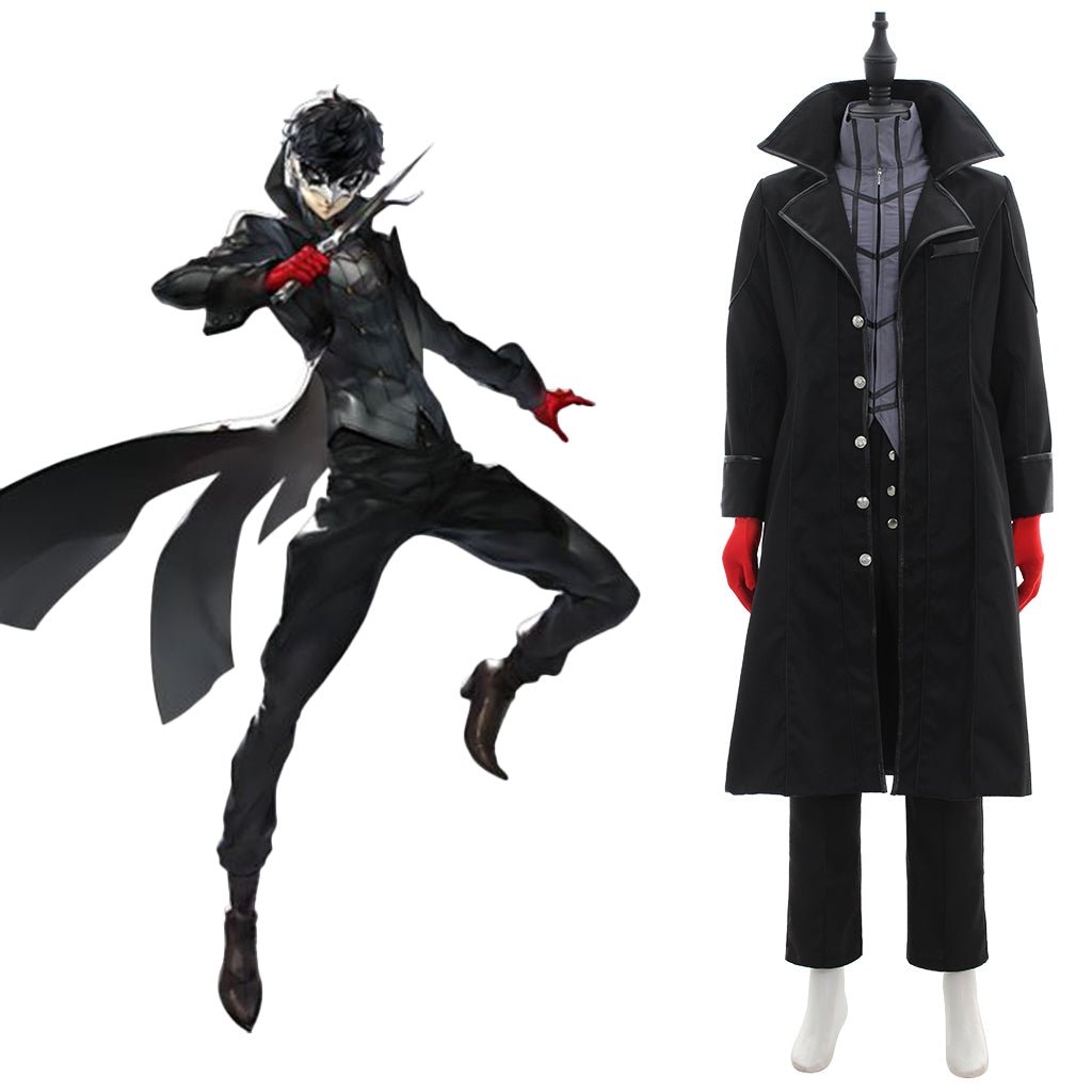 Traje de Cosplay Joker Persona 5 Preto | Traje Premium de Joker - Estrela Cosplay