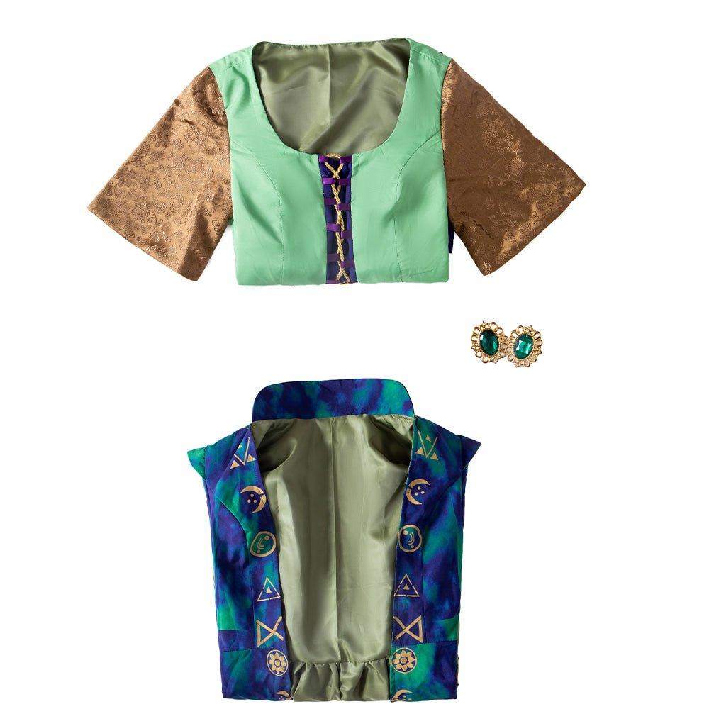Fantasia de Cosplay de Winifred Sanderson para Mulheres | Roupa de Bruxa Verde para Halloween - Estrela Cosplay